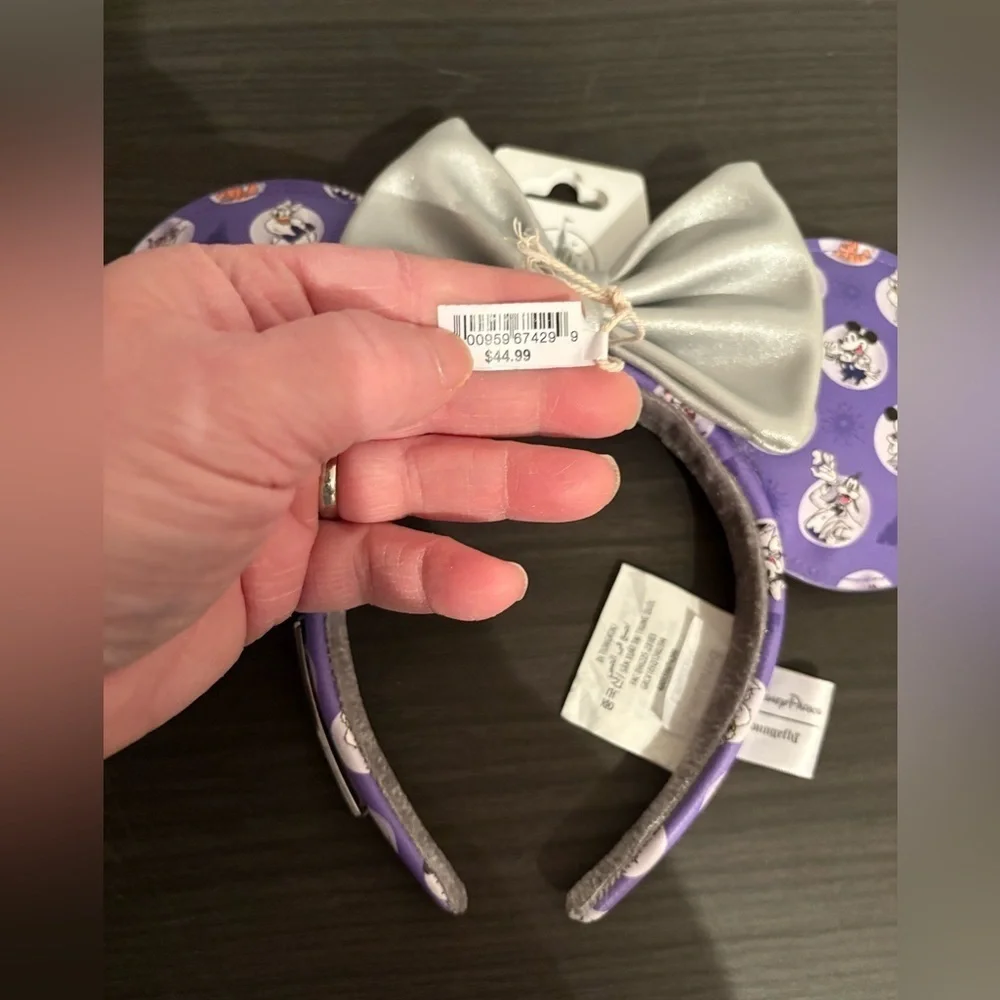 Loungefly Disney Park 100 Anniversary Mickey & Friends Platinum Backpack & Ears